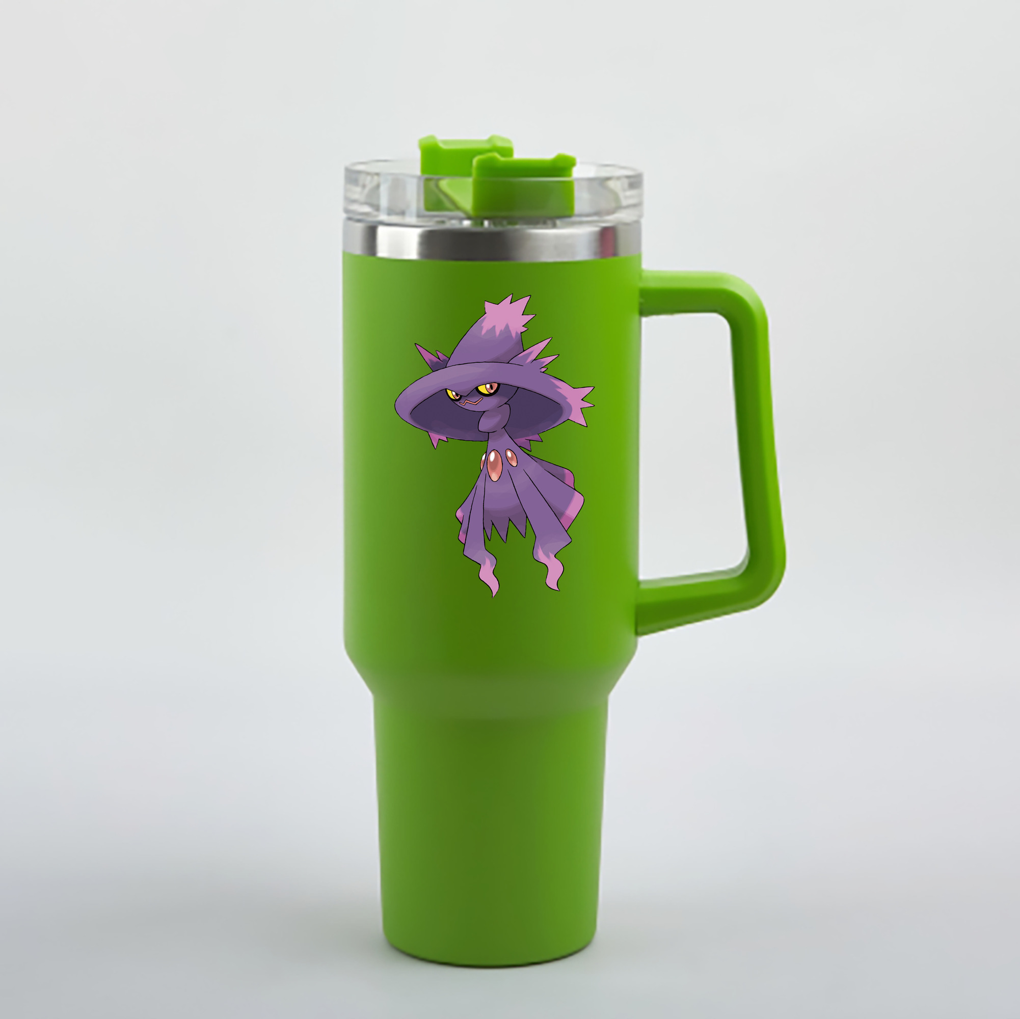 （画像用） ポケットモンスター Pokémon 1200mL車用タンブラー - クリスタルステッカー（プラスチックストロー付き）